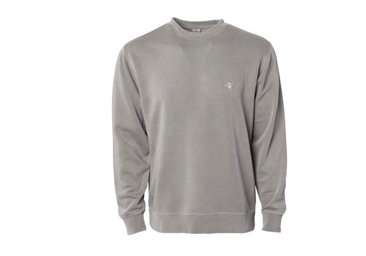 neutral crewneck sweatshirt